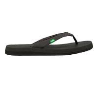 Sanuk, Yoga Serenity Damen-Flip-Flops, Yoga-Sandalen mit Memory Foam-Fußbett, Schwarz, 39.5 EU