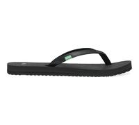 Sanuk Yoga Spree 4 | Flip Flops for Women | Yoga Sandals For Women | Women's Beach Sandals | Memory Foam Footbed, Schwarz, 39 EU