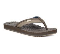 Sanuk Ziggy Plush Herren-Flip-Flops für Herren, Herren-Sandalen, Strandsandalen, stützend und leicht, Komfort-Fußbett, Taupe, 46 EU