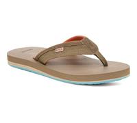 Sanuk Ziggy ST Herren-Flip-Flops für Herren, Strandsandalen, wasserfreundlich und leicht, Komfort-Fußbett, braun, mehrfarbig, 46 EU