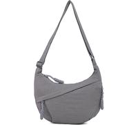 Sanxiner Halbmond-Tasche für Damen und Herren, Nylon, Crossbody-Taschen, mehrere Taschen, geräumige Hobo-Taschen, Mondtasche, lässige Knödeltasche, 1-grau