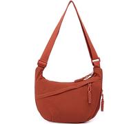 Sanxiner Halbmond-Tasche für Damen und Herren, Nylon, Crossbody-Taschen, mehrere Taschen, geräumige Hobo-Taschen, Mondtasche, lässige Knödeltasche, 1-orange