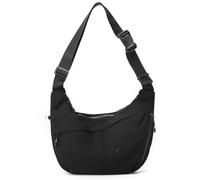 Sanxiner Halbmond-Tasche für Damen und Herren, Nylon, Crossbody-Taschen, mehrere Taschen, geräumige Hobo-Taschen, Mondtasche, lässige Knödeltasche, 1-schwarz