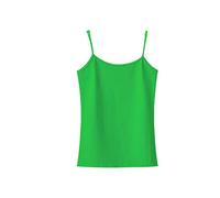 SaoBiiu Damen Fitness Baumwolle Tank Top Sommer Spaghettiträger Cami Weste Stretch Unterhemd Camisole Streetwear Tops, grün, Large