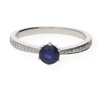 Saphir Ring Weißgold 750 Diamanten JL27-07-0012 JuwelmaLux