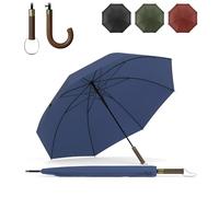 Sapor Design Regenschirm Stockschirm sturmfest Auf-Automatik windsicher | groß & stabil für 2 Personen Damen & Herren | Golfschirm Reise - 123 cm Ø elegant | MODERN/CLASSIC