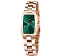 SAPPHERO Damenuhr Analog Quarz Armbanduhr Damen mit Edelstahlband Rechteckiges Gehäuse 3ATM Wasserdicht Uhr Geschenk für Damen Erhältlich Goldene und Silber