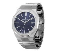 SAPPHERO Uhren Herren Edelstahl 30M Wasserdicht Armbanduhr Herren Klassisch Luxus Achteckig Analog Quarz Herrenuhren mit Kalender Japanische Uhrwerke Elegantes Geschenk für Männer