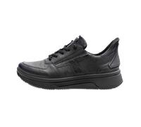 Sneaker ARA "SAPPORO", Damen, Gr. 7,5 (41), schwarz, Glattleder, unifarben, Schuhe, Plateausneaker, Schnürschuh in Komfortweite H (= sehr weit) (94529455-7,5) schwarz