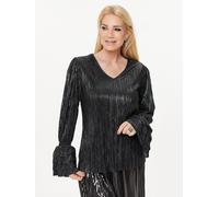 Sarah Kern Bluse mit Plissee 40 anthrazit