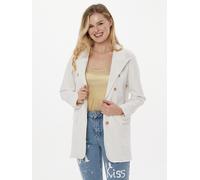 Sarah Kern Hemdjacke mit Destroy Love & Peace 34/36 weiß-pink