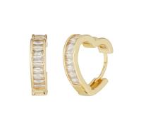 Sarah Kern LUXURY Herz-Creolen ""Endless Love"", Zirkonia, vergoldet x vergoldet