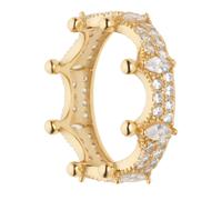 Sarah Kern LUXURY Krönchen-Ring ""Queen of the day"", Zirkonia, Silber 925 16 vergoldet