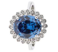 Sarah Kern LUXURY online Entourage-Ring ""Ocean's Heart"", 21 Zirkonia, rhodiniert 18 rhodiniert