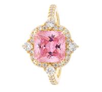 Sarah Kern LUXURY online Entourage-Ring ""Pink-Desire"", Zirkonia, Silber 925, vergoldet 19 Zirkonia