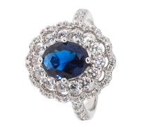 Sarah Kern LUXURY online Entourage-Ring ""Royal Darling"", 73 Zirkonia, rhodiniert 19 rhodiniert