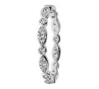 Sarah Kern LUXURY online Eternity-Ring ""Vintage Love"", 21 Zirkonia, rhodiniert 17 rhodiniert