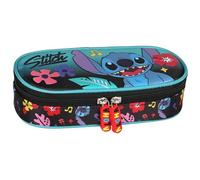 sarcia.eu Disney Stitch FÄCHER Schulmäppchen, Beutel für Mädchen, Mint-schwarzes 5x20x9cm (Stitch Fächern B)