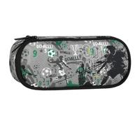 sarcia.eu Fußball Mehrfächer-Federmäppchen Oval Schul-Etui Jungen 22 x 10 x 5 cm (Fußball D)