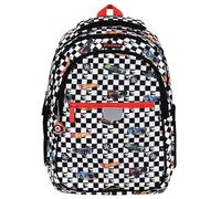 sarcia.eu Hot Wheels gepolsterter Schulrucksack für Jungen, mit Reflektoren, 3 Fächer 40x29x20cm, 23l (Mehrfarbige Hot Wheels)