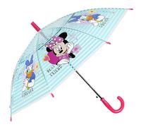 sarcia.eu Kinderregenschirm, zusammenklappbar, (Sonic, Harry Potter, Minnie Mouse, Minions, Bluey) transparenter Automatikschirm (DISNEY Minnie Mouse)