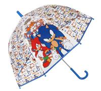 sarcia.eu Kinderregenschirm, zusammenklappbar, (Sonic, Harry Potter, Minnie Mouse, Minions, Bluey) transparenter Automatikschirm (SONIC 2)