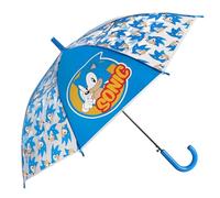 sarcia.eu Kinderregenschirm, zusammenklappbar, (Sonic, Harry Potter, Minnie Mouse, Minions, Bluey) transparenter Automatikschirm (SONIC)