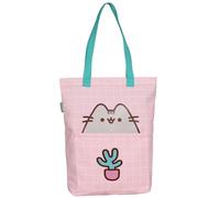sarcia.eu Pusheen GERÄUMIG Umhängetasche, wiederverwendbare Stoff Einkaufstasche, Damenhandtasche, Handtasche MIT REIßVERSCHLUSS 40x32x9 cm (Pusheen)