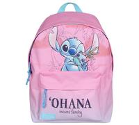 sarcia.eu Rosa weicher SCHULRUCKSACK für Mädchen, GERÄUMIGER Reise-Rucksack 40x27x15cm (Rosa Stitch)
