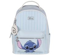 sarcia.eu Rucksack aus Öko-Leder für Jugendliche, geräumiger Damen Stadtrucksack (Stitch, 24x10x34cm)