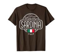 Sardinien Italien Stadtreise Italien Erlebnis T-Shirt, Herren, Braun, XL
