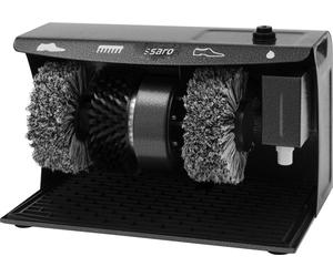 Saro Schuhputzmaschine Modell Esp 006, Maße: B 400 X T 240 X H 258 - schwarz Edelstahl SAR-328-1050