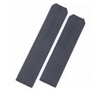 SarUel 20 mm weiches Naturkautschuk-Silikon-Uhrenarmband, kompatibel mit Tissot-Armband for T-Touch 2 II T047420A T013420 Z353 Faltschließe (Color : Black, Size : 20_Without Buckle)