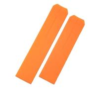 SarUel 20 mm weiches Naturkautschuk-Silikon-Uhrenarmband, kompatibel mit Tissot-Armband for T-Touch 2 II T047420A T013420 Z353 Faltschließe (Color : Orange, Size : 20_Without Buckle)