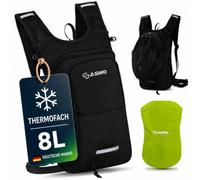 SASMO Fahrradrucksack Herren & Damen mit Thermofach - MTB Rucksack | Fahrrad rucksack, Helmnetz, Regenschutz, isoliertes Fach, Skirucksack, wasserdicht, ideal für Kurzstrecken, Sport & Alltag