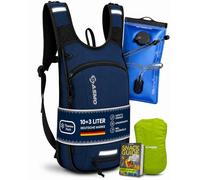 SASMO Fahrradrucksack Herren & Damen mit Thermofach - MTB Rucksack | Fahrrad rucksack, Helmnetz, Regenschutz, isoliertes Fach, Skirucksack, wasserdicht, ideal für Kurzstrecken, Sport & Alltag