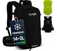 SASMO Fahrradrucksack Herren & Damen mit Thermofach - MTB Rucksack | Fahrrad rucksack, Helmnetz, Regenschutz, isoliertes Fach, Skirucksack, wasserdicht, ideal für Kurzstrecken, Sport & Alltag