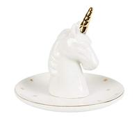 Sass & Belle CHIC004 Zauberhafter Schmuckteller Sternen Einhorn aus Keramik