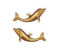 Sass & Belle Gold Delfin Box Schaltfläche, Set Mit 2, 5055992781326
