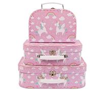 Sass & Belle Rainbow Unicorn Suitcases - Set of 3