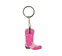 Sass & Belle Schlüsselanhänger mit Cowboystiefel, Emaille, rose, One size