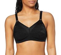 Sassa Damen Schalen BH, Soft-BH Jacquard Einfarbig, Gr. 85D (Herstellergröße:85D), Schwarz (Schwarz 00500)