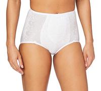 Sassa Damen Slip Miederslip, Jaquard Weiß (Weiß 00100), 38 (Herstellergröße: 70)