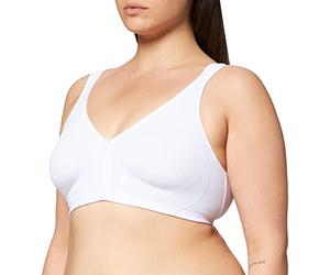 Sassa Damen Softschalen BH Soft doppelt vorgeformt, Einfarbig, Gr. 85C, Weiß (Weiß 00100)