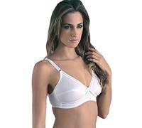 Sassa Damen Softschalen BH Soft Kreuzblende mit, Einfarbig, Gr. 85B, Weiß (Weiß 00100)