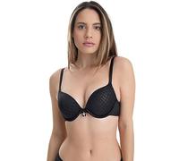 Push-up-BH SASSA "Push Up-BH PURE ANIMAL", Damen, Gr. 90, Cup C, schwarz, Stoff, Obermaterial: 85% Polyester PES. 15% Elasthan EL., BHs Push-up-BH (27027730-90) schwarz