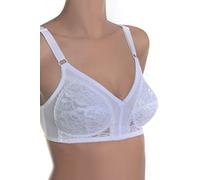 Soft-BH SASSA "Soft BH ohne Bügel Functional Bras", Damen, Gr. 100, Cup A, weiß, Spitze, Obermaterial: 90% Polyamid PA. 10% Elasthan EL., BHs Soft-BH (24083740-100) weiß