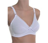 Sassa Damen Softschalen BH Soft Kreuzblende mit, Einfarbig, Gr. 85B, Weiß (Weiß 00100)