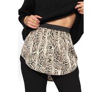 SASSYCLASSY Blusenrock in Schlangen Print - Bluse Rock Verlängerung - Shirtverlängerung Damen - Blusen Unterrock - Shirt Extender in Größen S bis M