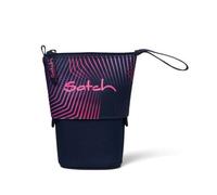 Satch Stifteetui Pencil Slider – extra groß, Stiftehalter, Geodreieck – Seismic Pink/Dunkelblau